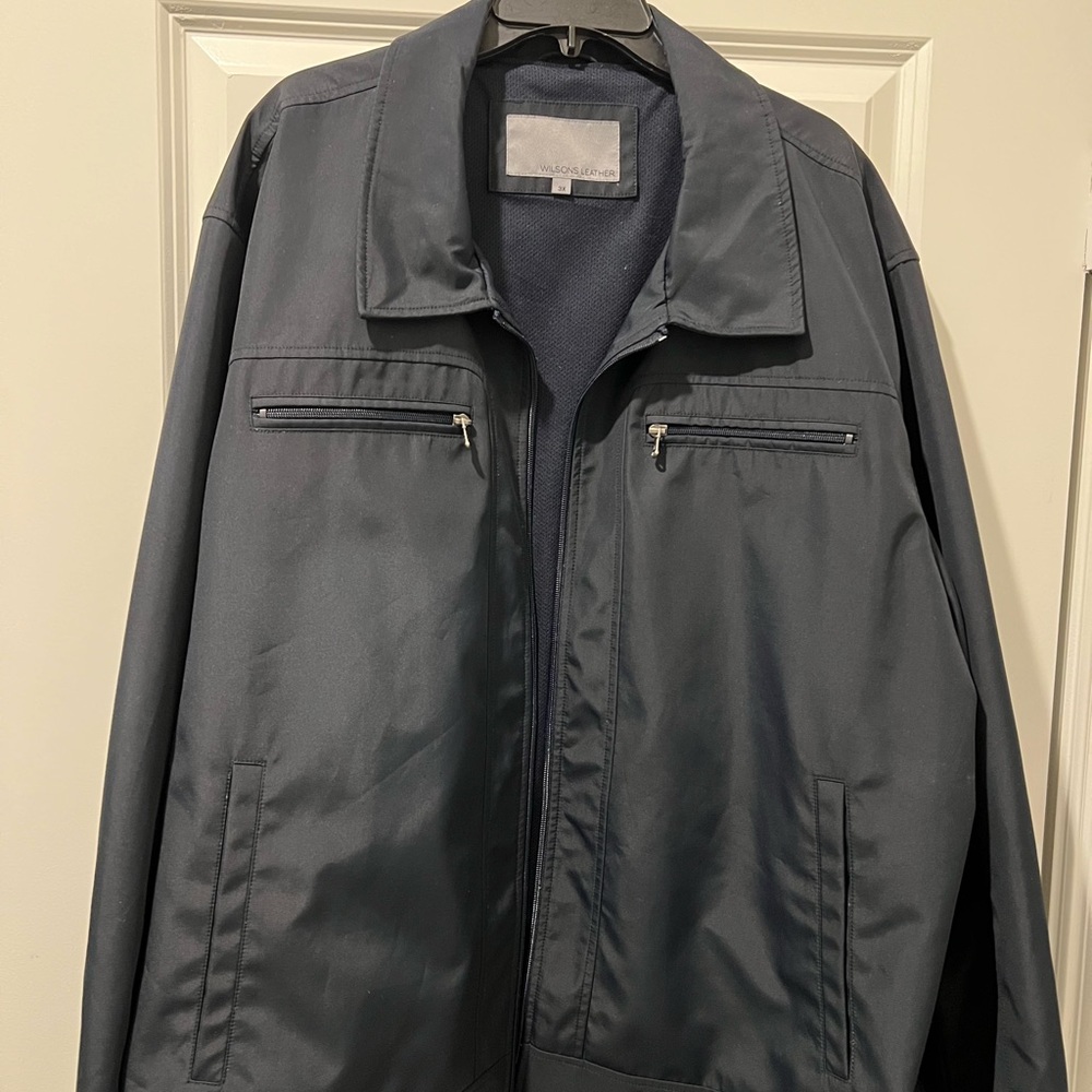 Wilsons Leather Black Lightweight Jacket .